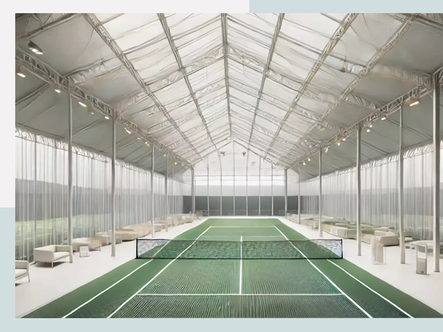 Строительство теннисных кортов в Качканаре