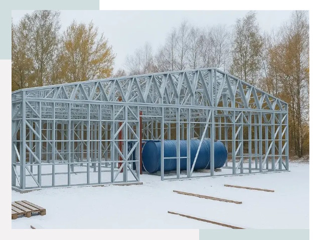 Металлические ангары в Качканаре