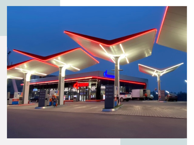 Навесы для АЗС в Качканаре