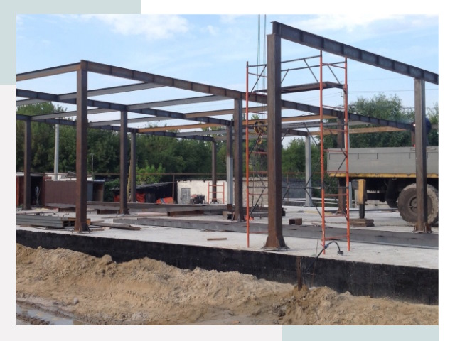 Фундамент для ангаров в Качканаре