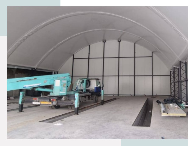 Внутреннее оснащение ангаров в Качканаре