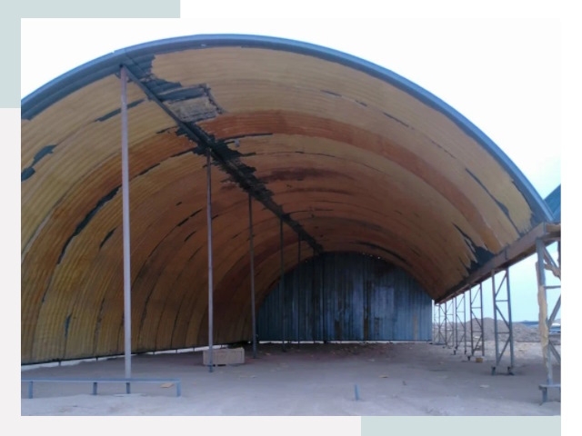 Реконструкция ангаров в Качканаре