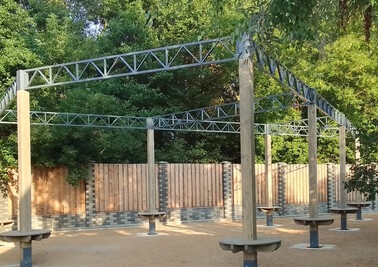 Терраса из металлоконструкций под ключ, проектирование, изготовление и монтаж от СтальСтрой-Кчк